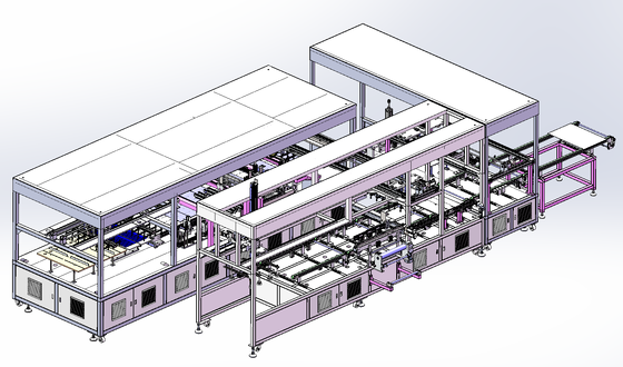 Automatische Produktionslinie für Solarzellen